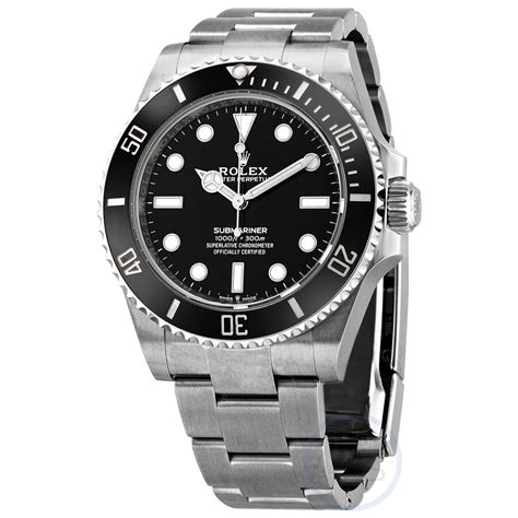 rolex submariner automatic chronometer black dial men's watch bkso|rolex m124060 0001.